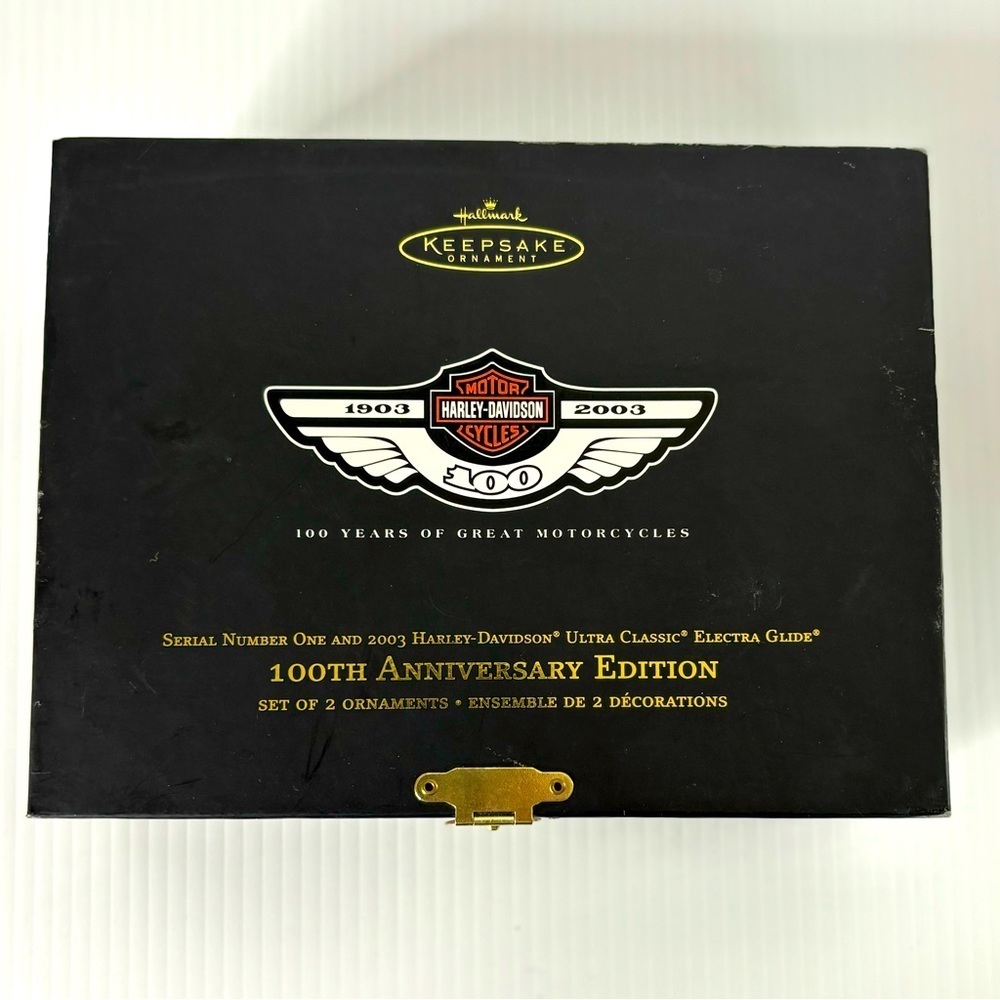2003 Harley-Davidson 100th Anniversary Edition Set Hallmark Keepsake Ornaments